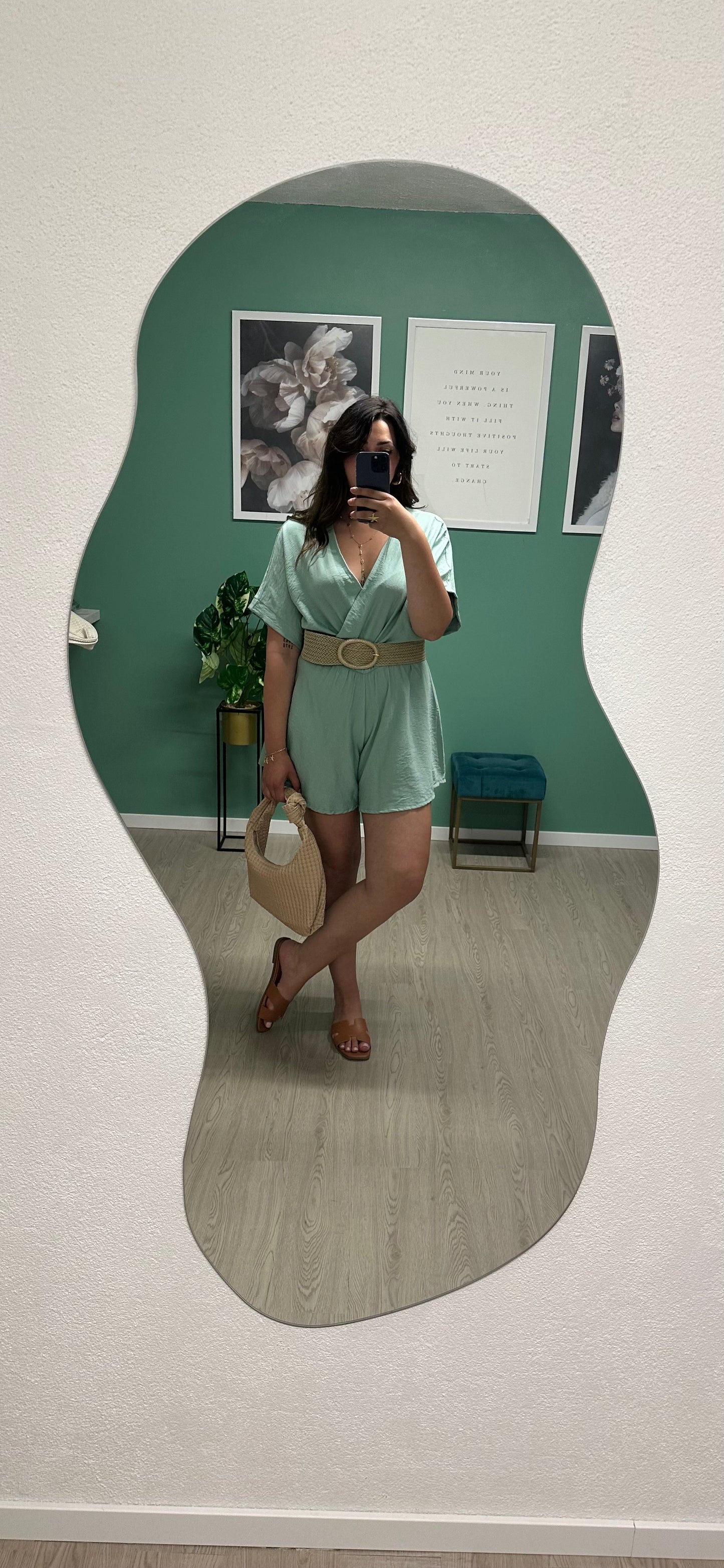 COMBISHORT ALBANE - VERT MENTHE