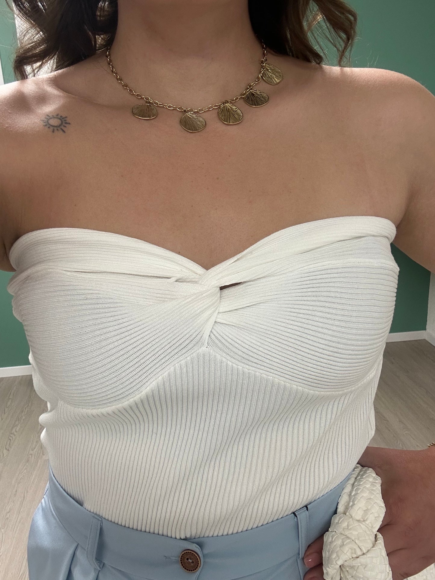 BUSTIER ROMY - BLANC