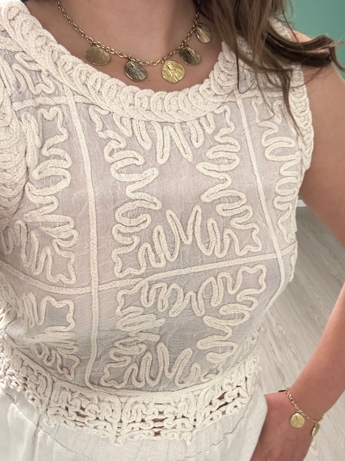 TOP OLYMPE - BEIGE