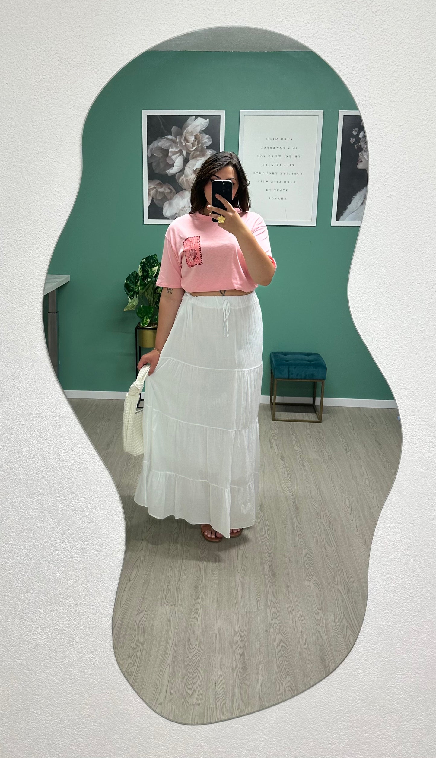 T-SHIRT OUT OF OFFICE - ROSE
