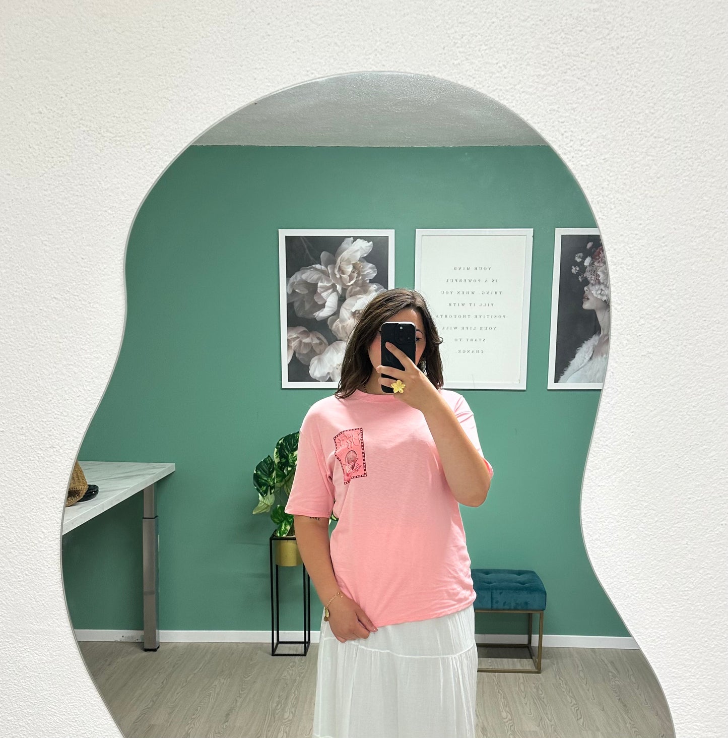 T-SHIRT OUT OF OFFICE - ROSE