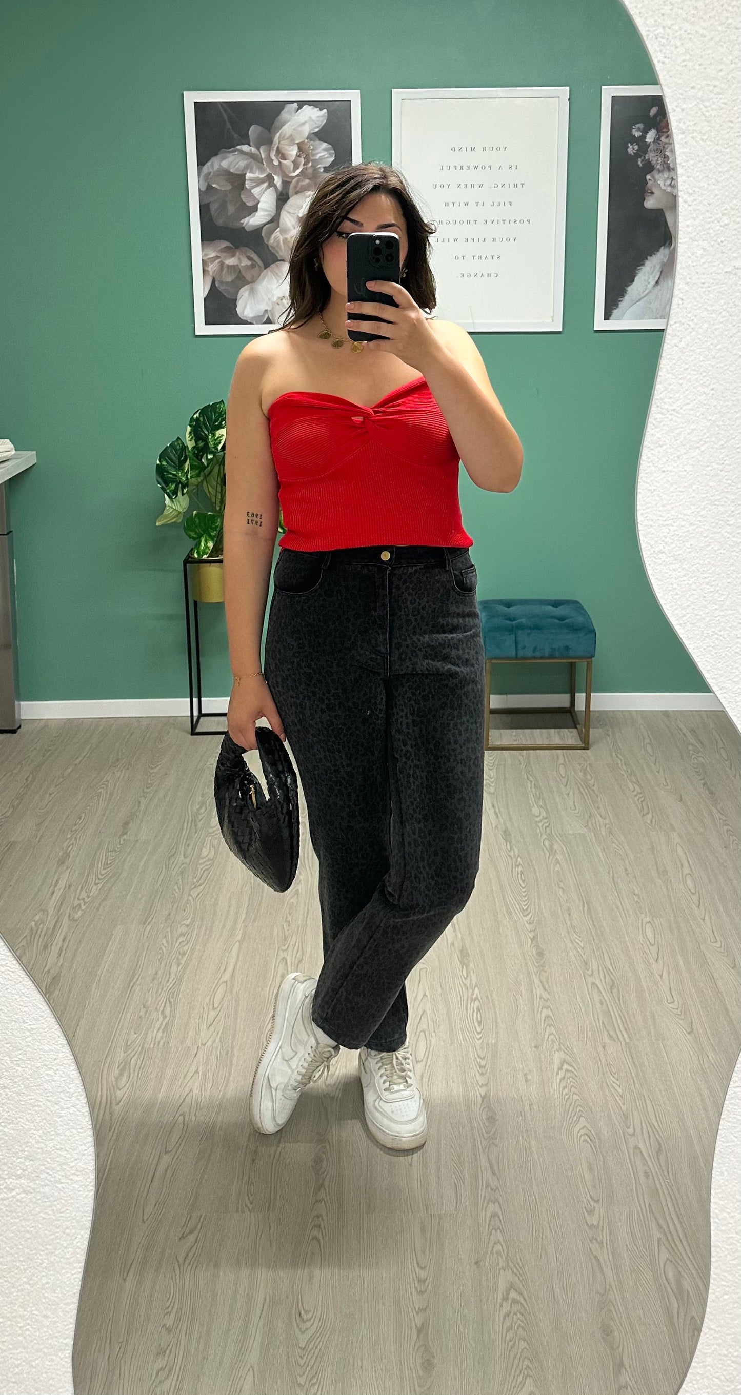 BUSTIER ROMY - ROUGE