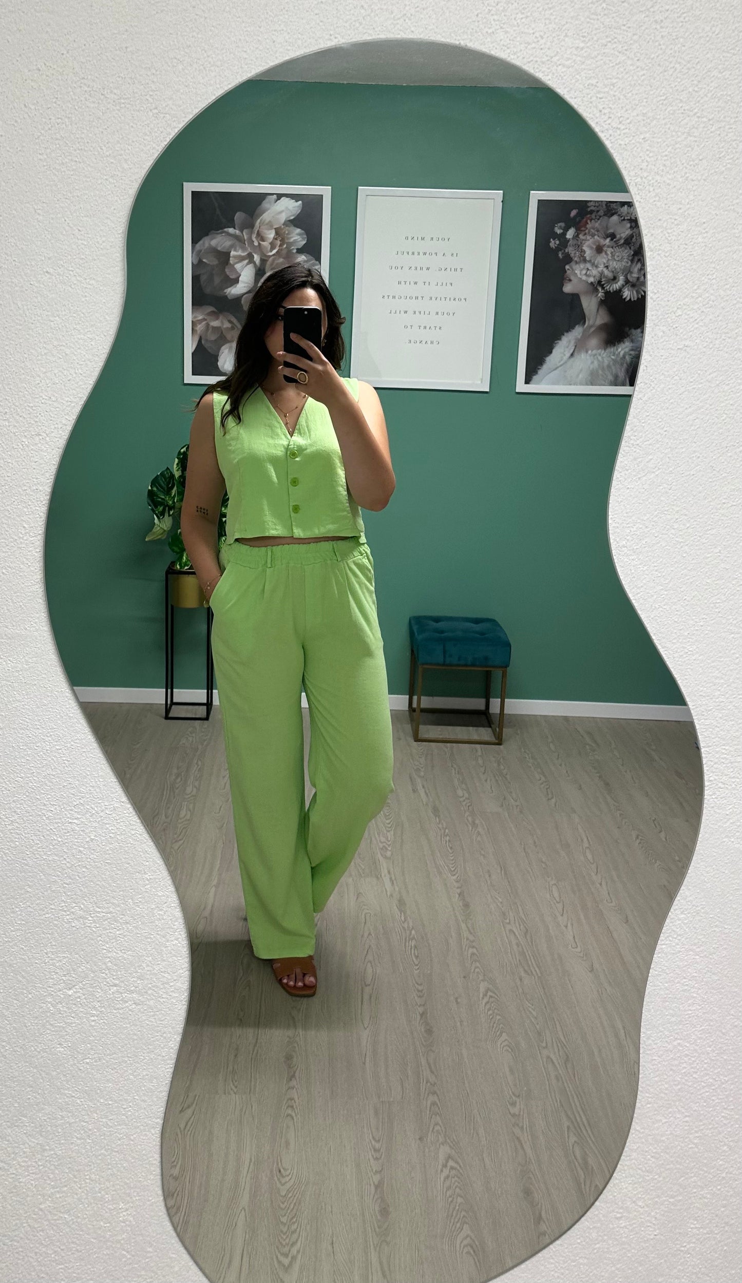 Pantalon ALMA - Vert pomme