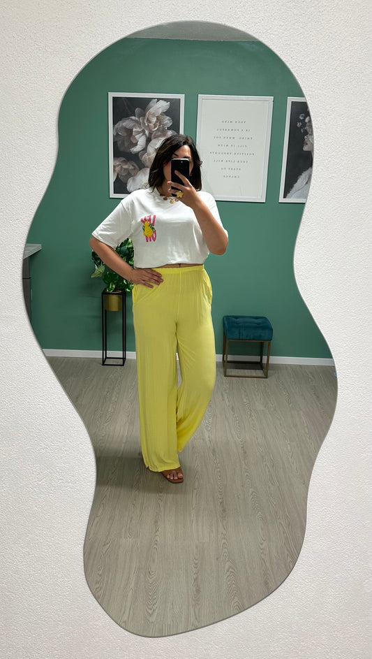 PANTALON ABBIE - JAUNE