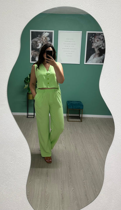 Pantalon ALMA - Vert pomme